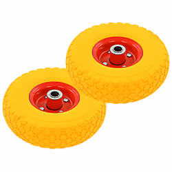 vidaXL 4x Sack Truck Wheels Solid PU 3.00-4 (245x82) Cart Wagon Trolley Tyre