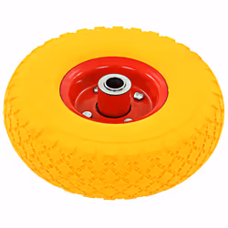 vidaXL 4x Sack Truck Wheels Solid PU 3.00-4 (245x82) Cart Wagon Trolley Tyre - Additional view 4