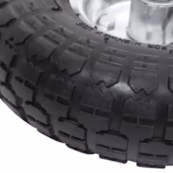 vidaXL 4x Sack Truck Wheel Rubber 4.10/3.50-4 (260x83) Cart Wagon Trolley Tyre - Additional view 4