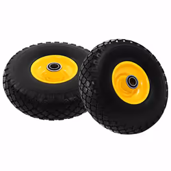 vidaXL 2x Sack Truck Wheels Solid PU 3.00-4 (260x85) Cart Wagon Trolley Tyre