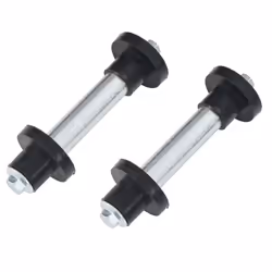 vidaXL 2x Wheelbarrow Wheels with Axles Solid PU 4.00-8 390mm Trolley Tyre - Additional view 5