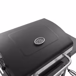 vidaXL Charcoal-Fueled BBQ Grill with Bottom Shelf Black Freestanding Barbecue - Additional view 8