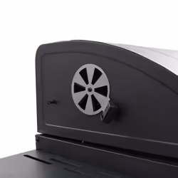 vidaXL Charcoal-Fueled BBQ Grill with Bottom Shelf Black Freestanding Barbecue - Additional view 9