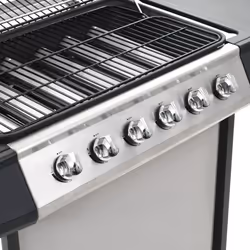 VidaXL 44278 Grill Cart Gas Black, Silver 12000 W - Additional view 8
