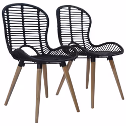 VidaXL 246807, Rattan, Wood, 480 mm, 640 mm, 850 mm, 44 cm, 45 cm