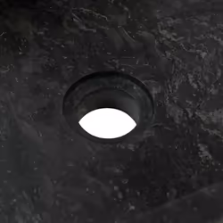 vidaXL Sink Bathroom Natural Stone Wash Bowl Basin Marble High Gloss Black