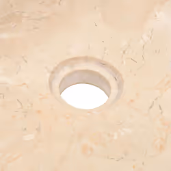 vidaXL Sink Bathroom Natural Stone Wash Bowl Basin Marble High Gloss Cream - Additional view 7