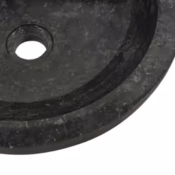 vidaXL Sink 40x12cm Marble Black Bathroom Natural Stone Wash Bowl Basin Unit