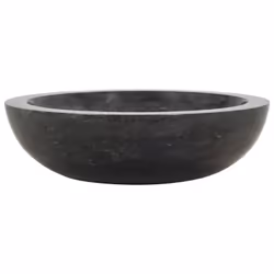 vidaXL Sink 40x12cm Marble Black Bathroom Natural Stone Wash Bowl Basin Unit - Additional view 7