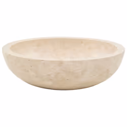 vidaXL Sink 40x12cm Marble Cream Bathroom Natural Stone Wash Bowl Basin Unit - Additional view 10