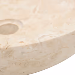 vidaXL Sink 40x12cm Marble Cream Bathroom Natural Stone Wash Bowl Basin Unit