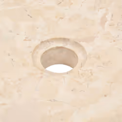 vidaXL Sink 40x12cm Marble Cream Bathroom Natural Stone Wash Bowl Basin Unit