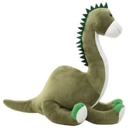 vidaXL Dinosaur Brontosaurus Cuddly Toy Plush Green Stuffed Animal Doll Gift