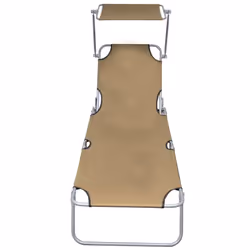 VidaXL 44292 outdoor chair Lounge Padded seat Polyester Taupe - Additional view 2