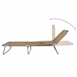 VidaXL 44294 outdoor chair Lounge Padded seat Polyester Taupe