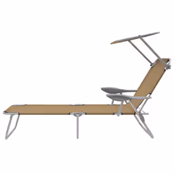 VidaXL 44297 outdoor chair Lounge Padded seat Polyester Taupe
