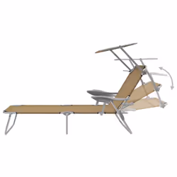 VidaXL 44297 outdoor chair Lounge Padded seat Polyester Taupe - Additional view 4