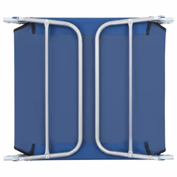 vidaXL 2x Foldable Sunloungers Blue Outdoor Garden Camping Recliner Daybed - Additional view 10