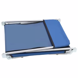 vidaXL 2x Foldable Sunloungers Blue Outdoor Garden Camping Recliner Daybed - Additional view 4