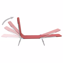 VidaXL 44301 outdoor chair Lounge Polyester Red - Additional view 2