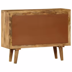 vidaXL Solid Mango Wood Sideboard 90x30x69cm Organiser Storage Cabinet Unit - Additional view 5