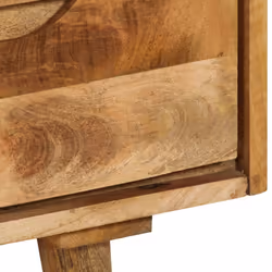 vidaXL Solid Mango Wood Sideboard 90x30x69cm Organiser Storage Cabinet Unit - Additional view 9