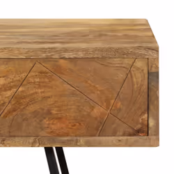 vidaXL Solid Mango Wood Writing Desk with Drawers Office Computer Work Table - Additional view 10