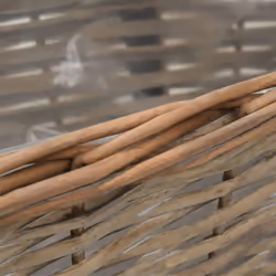 vidaXL 2x Balcony Planter Wicker with PE Lining 40cm Real Rattan Raised Bed - Additional view 5