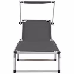 VidaXL 44335 outdoor chair Lounge Padded seat Aluminium, Steel, Textile Grey - Additional view 4