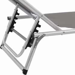 VidaXL 44335 outdoor chair Lounge Padded seat Aluminium, Steel, Textile Grey - Additional view 8