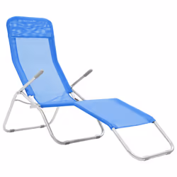 VidaXL 44337 outdoor chair Lounge Polyester, Polyvinyl chloride (PVC) Blue