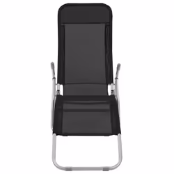VidaXL 44338 outdoor chair Lounge Polyester, Polyvinyl chloride (PVC) Black