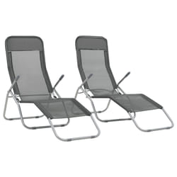 VidaXL 44340 outdoor chair Lounge Polyester, Polyvinyl chloride (PVC) Anthracite