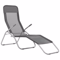VidaXL 44340 outdoor chair Lounge Polyester, Polyvinyl chloride (PVC) Anthracite