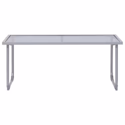vidaXL Garden Lounge Set 4 Piece Fabric & Steel Taupe Table 2 Chairs and Bench - Additional view 9