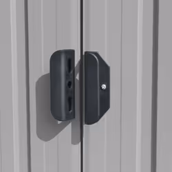 vidaXL Garden Shed 257x392x181cm Metal Grey Outdoor Tool Storage House Cabin - Additional view 6