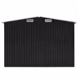 vidaXL Garden Shed 257x392x181cm Metal Anthracite Tool Storage House Cabin - Additional view 4