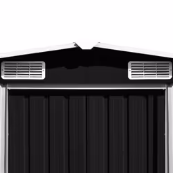 vidaXL Garden Shed 257x489x181cm Metal Anthracite Tool Storage House Cabin