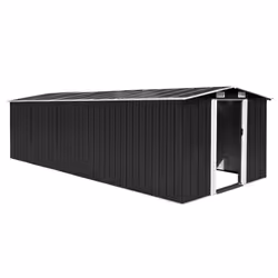 vidaXL Garden Shed 257x580x181cm Metal Anthracite Tool Storage House Cabin