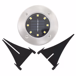 vidaXL Solar Ground Lamps Solar Light Outdoor Lamp 8 pcs LED Lights White - Additional view 4