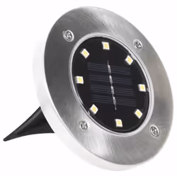 vidaXL Solar Ground Lamps Solar Light Outdoor Lamp 8 pcs LED Lights Warm White