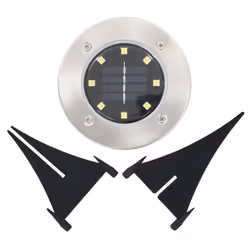 vidaXL Solar Ground Lamps Solar Light Outdoor Lamp 8 pcs LED Lights Warm White - Additional view 5
