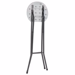 vidaXL 2x Folding Bar Chairs HDPE 35x44x80cm White Outdoor Patio Chair Seat - Additional view 4