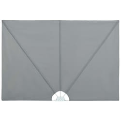 vidaXL Collapsible Terrace Side Awning Balcony Blind Multi Colours Multi Sizes - grey, 240 x 160 cm