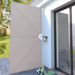 vidaXL Collapsible Terrace Side Awning Balcony Blind Multi Colours Multi Sizes - cream, 400 x 200 cm - Additional view 2