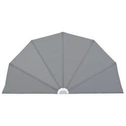 vidaXL Collapsible Terrace Side Awning Sun Screen 200 cm/160 cm Multi Colours - grey, 160 cm