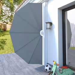 vidaXL Collapsible Terrace Side Awning Sun Screen 200 cm/160 cm Multi Colours - grey, 160 cm - Additional view 2