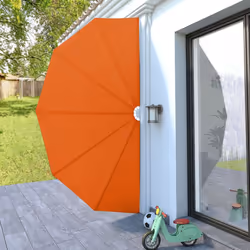 vidaXL Collapsible Terrace Side Awning Sun Screen 200 cm/160 cm Multi Colours - terracotta, 200 cm - Additional view 2