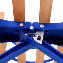 vidaXL Folding Snow Sledge with Backrest Wood 119cm Toboggan Sled Winter Sport - Additional view 6