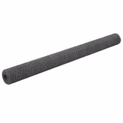 vidaXL Chicken Wire Fence with PVC Coating Wire Mesh Roll Wire Fencing Net - grey, 1.5 m